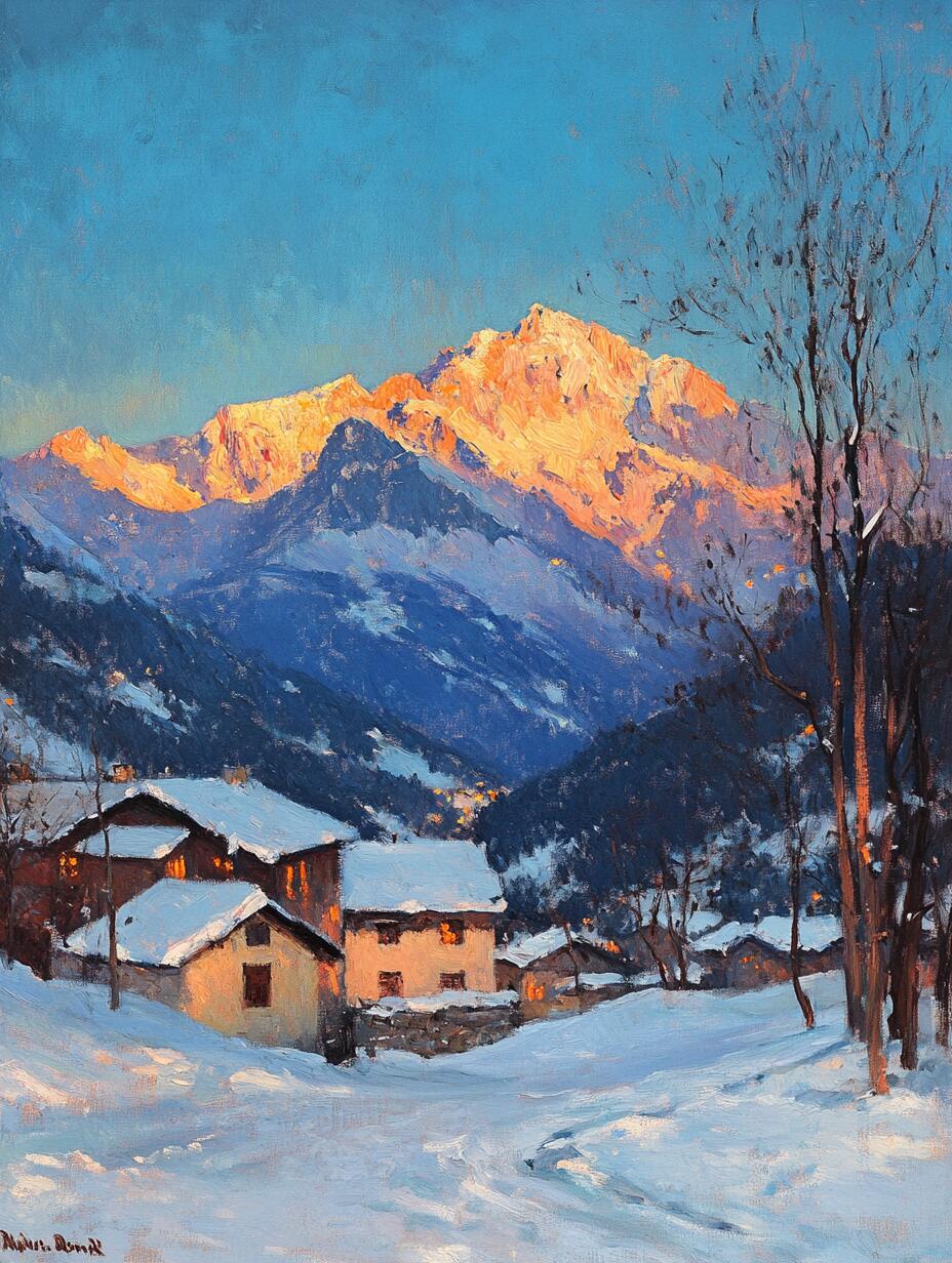 阿尔卑斯的金色余辉