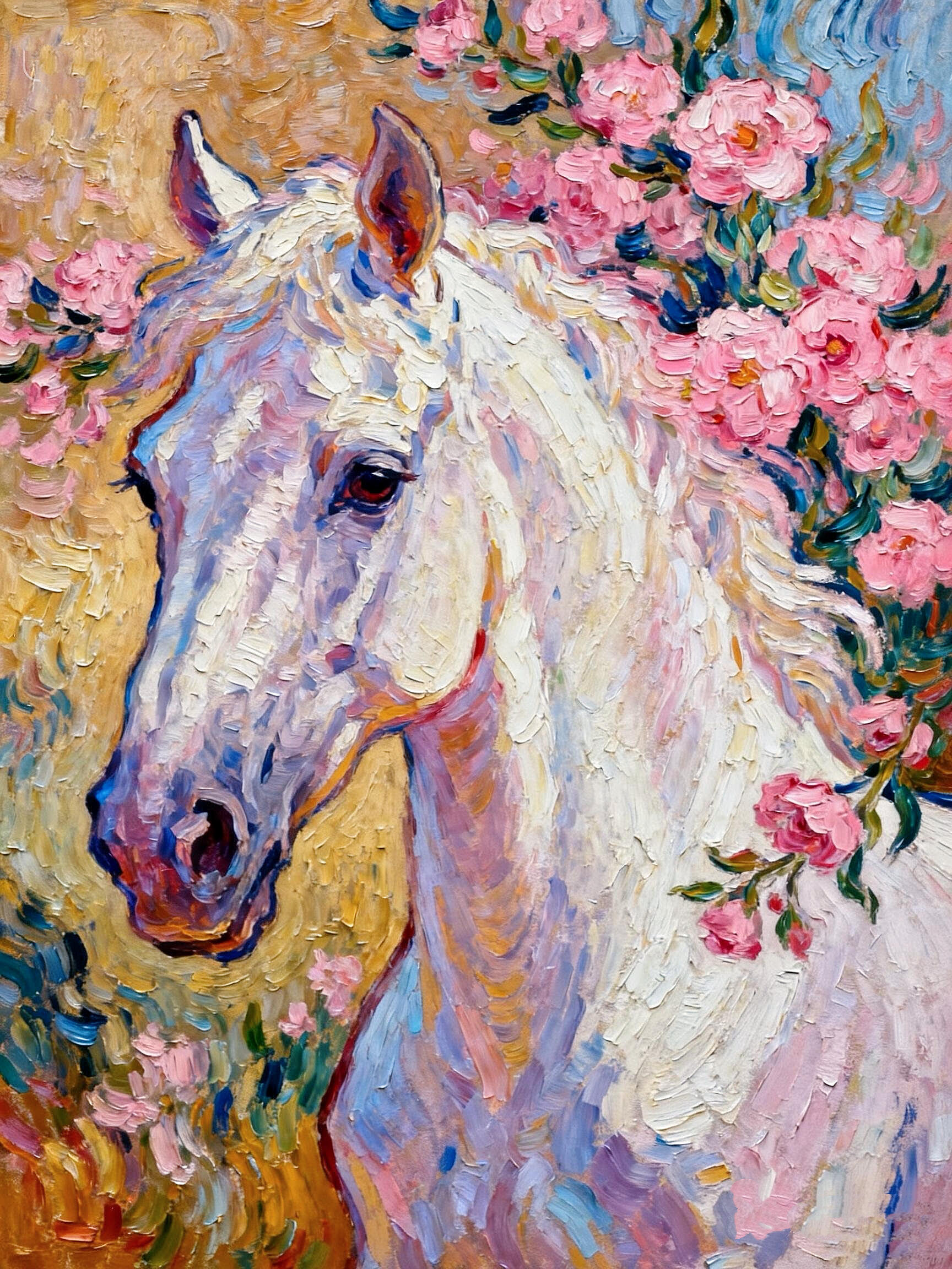 白马衔春，花影入梦